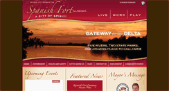 Desktop Screenshot of cityofspanishfort.com